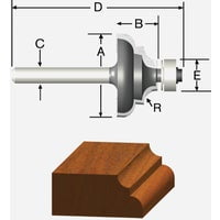 Vermont American Carbide 1 In. X 15/32 In. Cove & Beading Bit 23151