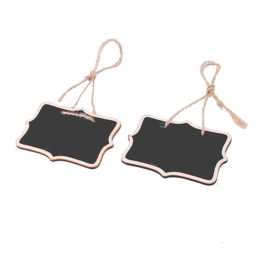 Kitchen Wooden Message Memo String Hanging Chalkboard Blackboard 12pcs