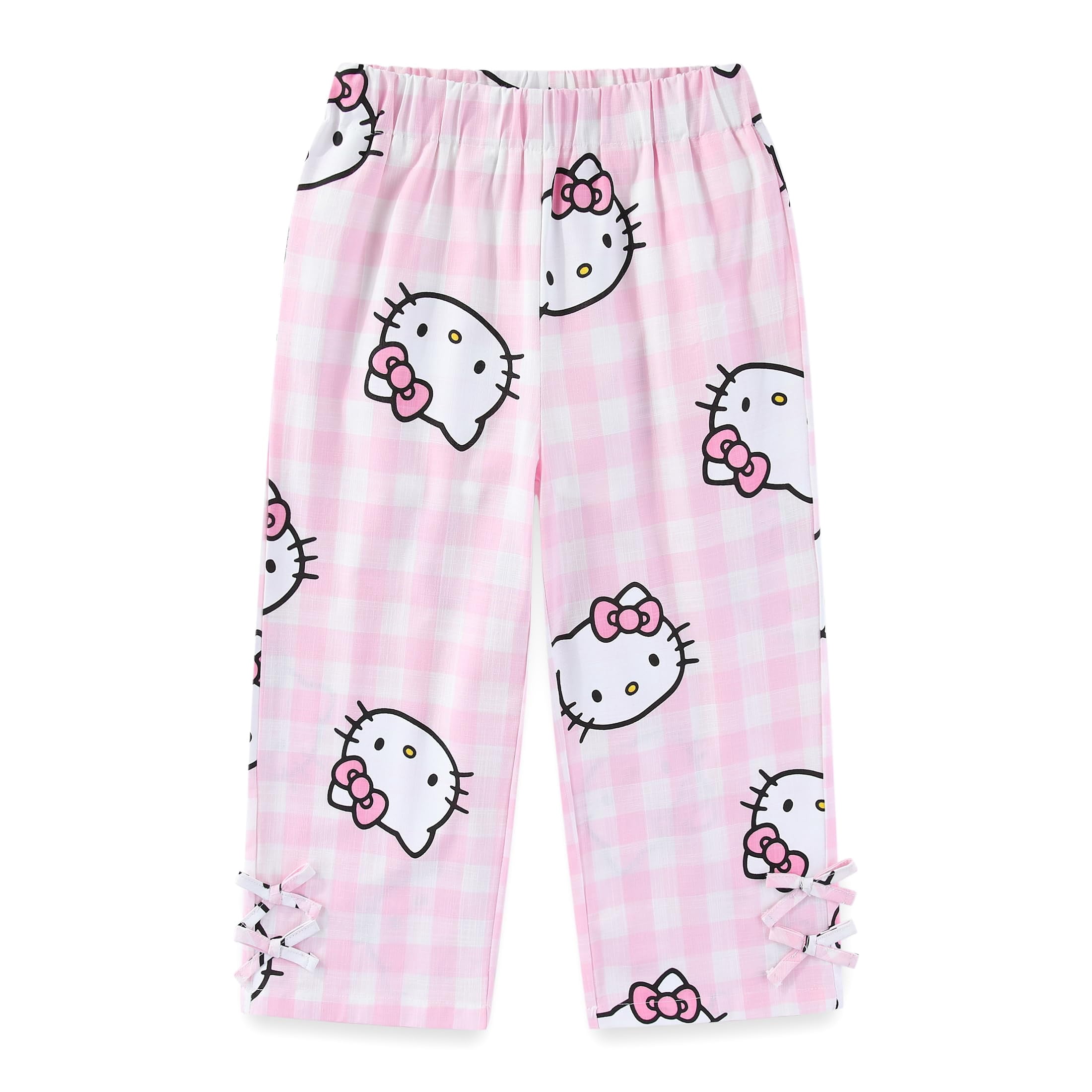 Hello Kitty Gingham Top and Pants Set (Girls), 2 Piece Set, Sizes 4-10