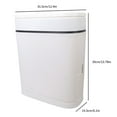 thumbnail image 5 of Compactly 14L Bathroom Waste Bin with Toilet Brush Holder Design Slimly Wastebasket Ideal for Modern Homes, 5 of 20