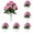 D, variant on 6PCS Artificial Geranium Flowers Outdoor - Resistant Silk Geraniums Bush with Adjustable Stems, Red Geranium for Garden, Patio, Grave Decor (14.14" Tall)