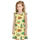 thumbnail image 1 of Fotbe Colorful Outer Space Vestido de Dormir para Niñas de 3 a 10 Años, Mangas Cortas, Estilo Princesa, Pijama Camisón con Mangas Voladas-X-Large, 1 of 6