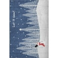 thumbnail image 2 of Addison Rugs Mayfield Washable Holiday Snow Scene Blue Rectangle Rug, 5' x 7'6", 2 of 6