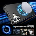 thumbnail image 2 of Designed for iPhone 16 Case with Magnetic Invisible Kickstand, Compatible with MagSafe Military-Grade Protection Shockproof Matte PC Cover for iPhone 16 for Women Men, Black, 2 of 6