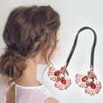 thumbnail image 2 of Unique Bargains 1 Pc Ginkgo Leaf Hair Clips for Home Gold Tone Red, 2 of 5