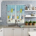 thumbnail image 3 of Laundry Room Washing Machine Clothes Dry Rod Pocket Short Curtain HalfCurtain For Home Kitchen Door Drape Cafe Small Window, 3 of 5