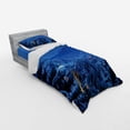 thumbnail image 3 of Ambesonne Scenery Bedding Set 4 Pcs, Winter Forest Trees, Queen, Blue, 3 of 3