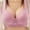 Pink bras, variant on Pimelu Bras for Women Push Up Bras Plus Size Bras for Women Wirefree Full Coverage Push up Bra Ladies Back Buckle Compression Solid Daily Underwear
