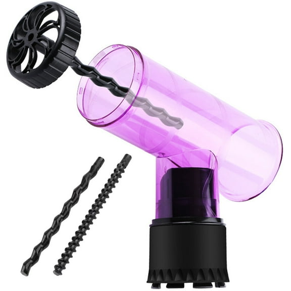 QIFULL Universal Diffuser Attachment Curling Tool for Hair Dryer with Purple PC 1 Set