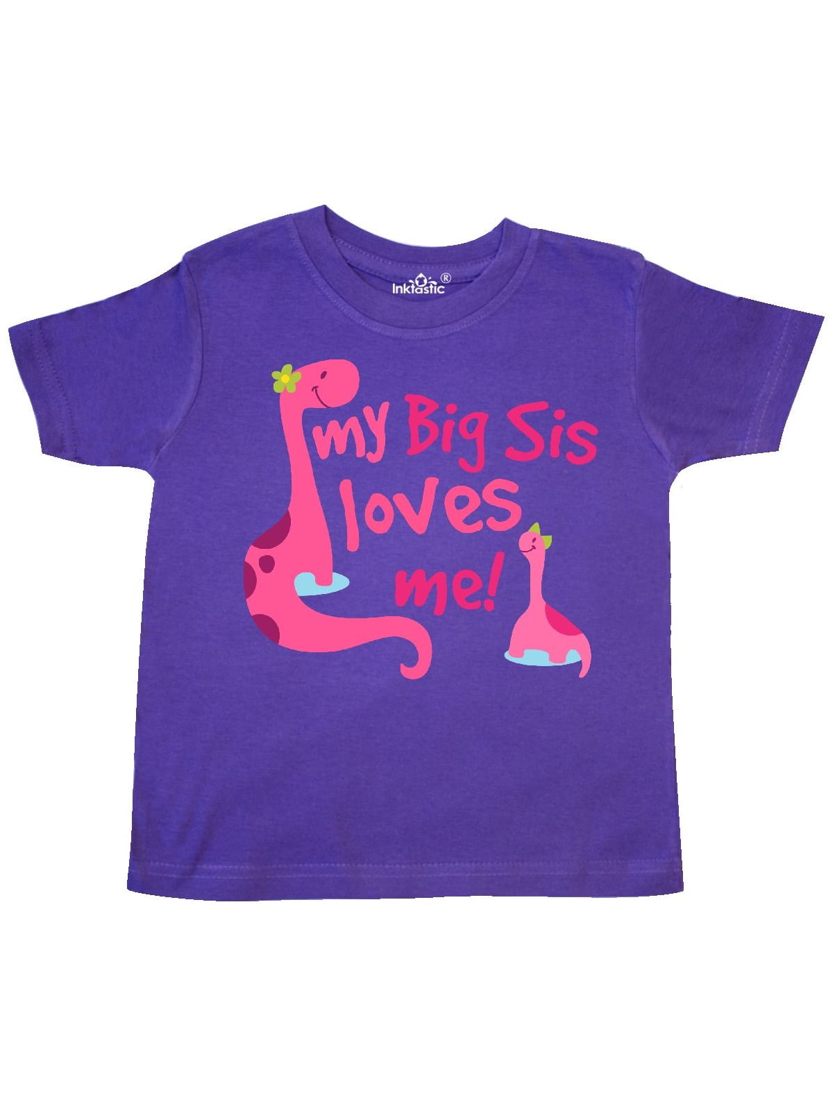 Cute Teacup Penguins Little Toddler T-Shirt inktastic My Big Sis Loves Me
