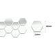 thumbnail image 4 of Adhesivo de pared con ajuste de espejo acrílico extraíble de 12 piezas para , De plata 40x23mm Macarena adhesivo de pared hexagonal espejo, 4 of 8