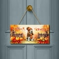 thumbnail image 2 of Happy Thanksgiving Basset Hound Give Thanks Fall Beanie Scarf Welcome Landscape Wood Sign Bassets Dog Breed Lovers Gifts Idea Hanging Wall Home Decor - 00020, 2 of 5