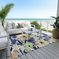 thumbnail image 6 of Addison Rugs Chantille Indoor/Outdoor Transitional Floral Navy Washable Rectangle Rug, 10' x 14', 6 of 6