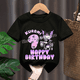 thumbnail image 3 of Camisetas Kuromi, ropa para niñas, camisetas kawaii con números del 1 al 10, ropa para fiestas de cumpleaños, ropa para niños, camisetas de verano de manga corta, regalo, 3 of 5
