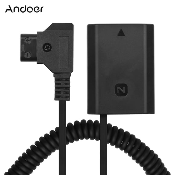 Andoer D-Tap to NP-FZ100 DC Coupler Adapter Fully Decoded Dummy Battery Accessory Replacement for Sony A9 A7R3 A7M3 A7S3 A7III A7RM3 A7RM4 A7SM3 Cameras