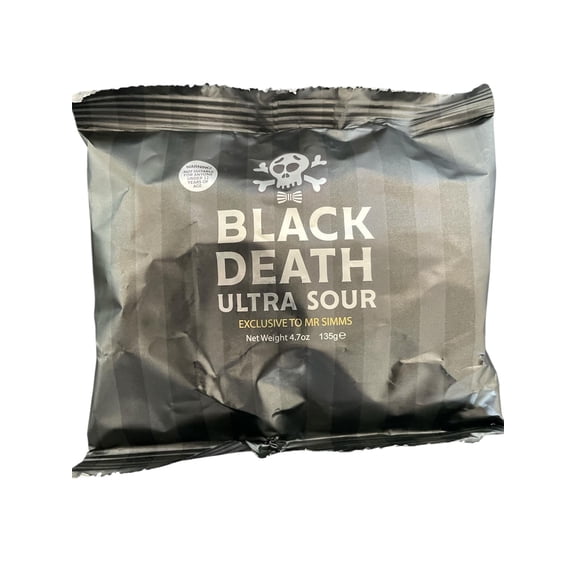 BLACK DEATH ULTRA SOUR EXCLUSIVE TO MR SIMMS ( NOT SUITABLE UNDER 12 YEARS OF AGE)