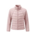 thumbnail image 5 of JOANKDMI Fleece Lined Jacket for Teen Girls 11 12 Thermal Warm Quilted Winter Lightweight Puffer Coat Stand Collar Long Sleeve Full Zipper Fall Cold Weather Outdoor Jackets, 5 of 7