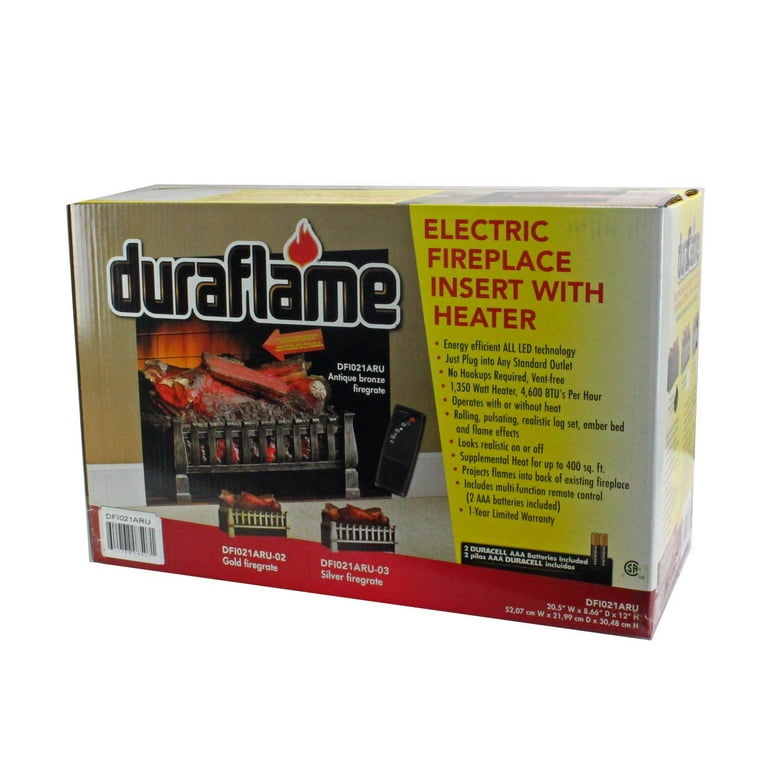 Duraflame DFI020ARU 20-in Smokeless Indoor Electric Fireplace Log