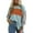 Mint Green, variant on WTOBBY Women's Casual Striped Long Sleeve T-Shirt, Loose Fit Pullover Top with Contrast Color Block Design, Comfortable Fall Fashion Tee, Relaxed Streetwear Style,Wine M