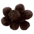 thumbnail image 2 of Essentials By Leisure Arts Pom Poms, Dark Brown -2", 8 Pieces Per Pack, 2 of 3