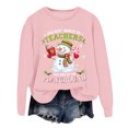 thumbnail image 4 of EHQJNJ Sweat à Fermeture Éclair Femme Joyeux Noël Chandail en Molleton Femme dans Mon Pull de Noël Drôle Arbre de Noël Graphique Pull Décontracté Haut Rouge Col Rond Chandail en Molleton Femme, 4 of 5