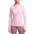 thumbnail image 1 of Campera CRZ YOGA Butterluxe con Cierre Completo y Capucha Rosa M, 1 of 5