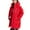 Red, variant on Gfyviroh Kids Girls Puffer Jackets 4-15 Years Winter Solid Color Zip Up Hooded Coats Thick Warm Pockets Long Sleeve Jackets