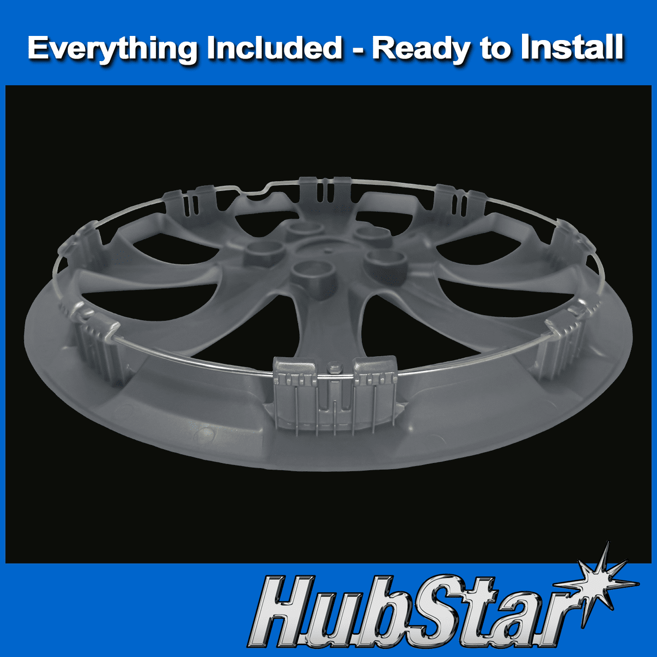 HubStar Replacement Hubcap for Toyota Corolla 2020-2023, 16-inch Replica Wheel Cover (1 Piece) 61191