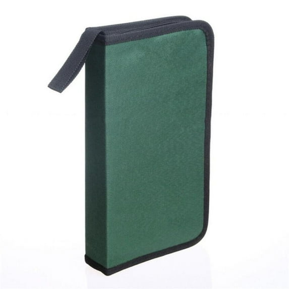 80-Sleeve Scratch Resistant Large Capacity Storage Bag Rectangle CD Bag Carry Case Disc DVD CD Protector GREEN