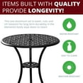thumbnail image 4 of Kinger Home  Ekta 24-Inch Patio Bistro Sets 3 Piece Cast Aluminum Black, 4 of 6