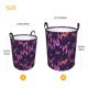 thumbnail image 3 of Fotbe Purple Dreamcatcher Cesto de Ropa con Asas, Cesto Impermeable de Gran Capacidad, Bolsa de Lavado para Dormitorio, Cesto de Ropa con Ruedas y Asas-Small, 3 of 6