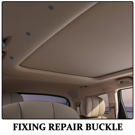 ELAYARD 12 Sets Car Headliner Repair Pin Metal Black Fixing Repair Buckle Car Interior Parts