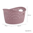 thumbnail image 2 of Set 2 Canastas Rattan Oval Rosa Magnolia LA ARDILLA #corazonesrosas, 2 of 4