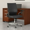 thumbnail image 2 of Somerset Mid Back Leather Office Chair in Dark Gray, 2 of 5