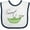 White and Navy, variant on Inktastic Sweet Pea Girls Baby Bib