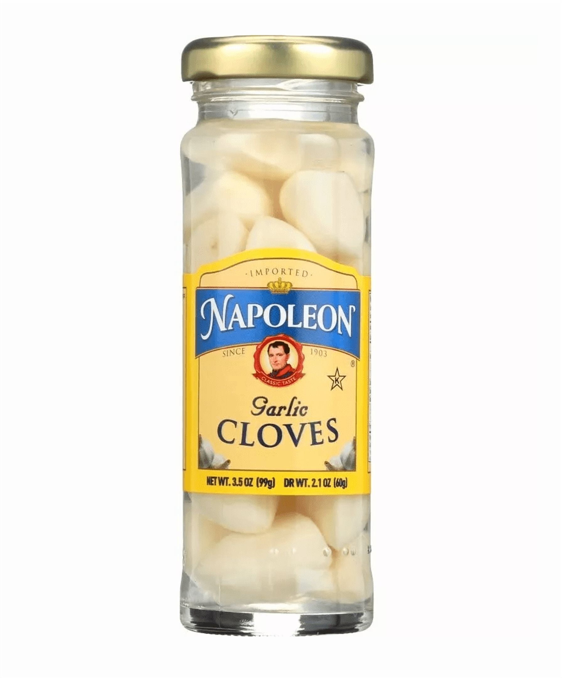 Pickled Garlic Cloves Six (6) Small Glass Jars NT. WT. 3.5oz.