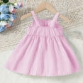 thumbnail image 5 of Noric Girls Summer Dresses Sleeveless Spaghetti Strap Princess Dresses with Big Bow Tie Loose Fit A Line Swing Dresses Ages 0-9, 5 of 8
