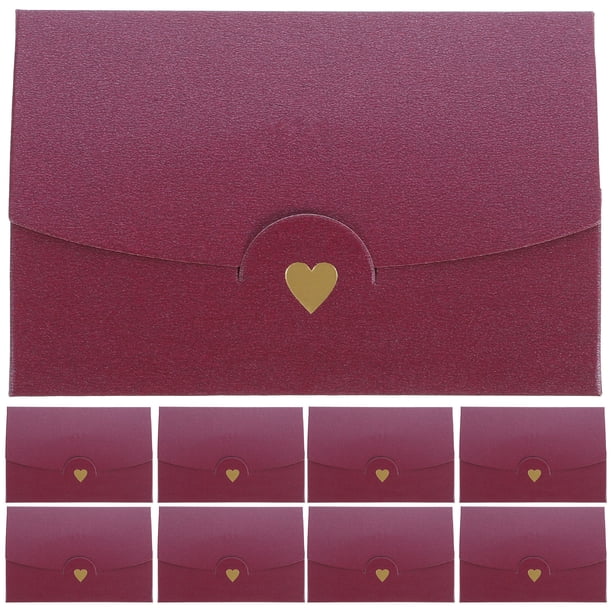GOOHOCHY 20 sobres con sellos, papel de colores, pequeños sobres, sobres decorativos para invitaciones de tarjetas.