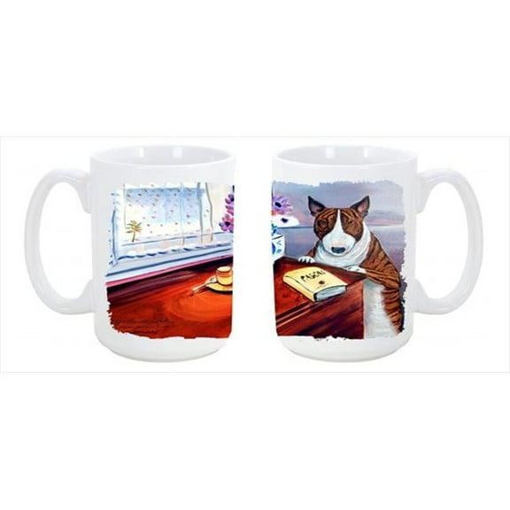 Bull Terrier Dishwasher Safe Microwavable Ceramic Coffee Mug 15 oz.