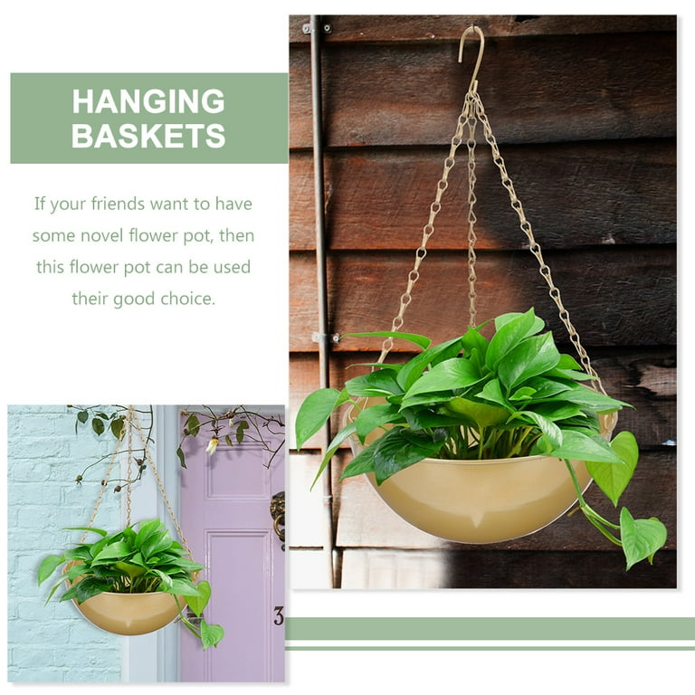 Hanging Plant Stand Planter for Outdoor Baskets Coat Hangers Hook