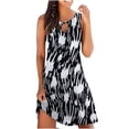 thumbnail image 1 of Pisexur Robes d'Été pour Femmes Décontractées Sans Manches T-Shirt de Plage Fluide Robes d'Été, 1 of 5