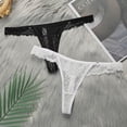 thumbnail image 2 of MuZeFu Lace G String Thongs for Women Sexy Underwear 2 Sets Of Women Lace Underwear Black+white, 2 of 9