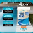 thumbnail image 3 of Aqua Joe Pool & Spa Filter Sand, Natural Silica Media for Sand Filter Systems, 50 lb Bag, 3 of 10