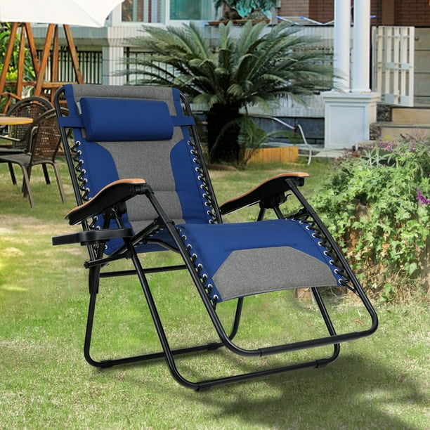 MF Studio Oversized Padded Zero Gravity Chair Heavy Duty Steel Frame Folding Lounge Recliners 
