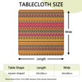thumbnail image 2 of Washable Fabric Boho Floral Pattern Table Cover with Elastic Hem for Decor Use, 2 of 6