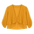 thumbnail image 4 of enyan Women's Soft Shawls and Wraps for Evening Dresses, Wedding Formal Dress Shawl Cape Cover up（Yellow,One Size）, 4 of 4