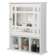 thumbnail image 1 of Giantex Armoire à Pharmacie Murale avec Miroir et Tablette Ajustable, Blanc, 1 of 10