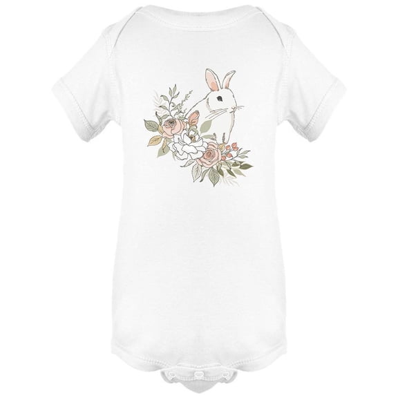 Little Rabbit With Flowers Bodysuit Infant -Image by Shutterstock,  24 Months