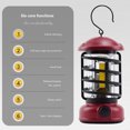 thumbnail image 3 of Lámpara de césped retro impermeable con luz de emergencia COB con gancho para viajes al aire libre (I) Ehuebsd Para estrenar, 3 of 8