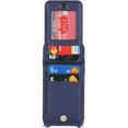 thumbnail image 4 of iPhone 7 8 SE (2020) Case with Card Holder for Women, iPhone 7 Phone Case Wallet with Strap Credit Card Slots Crossbody with Kickstand Zipper Shockproof Case for iPhoneSE (2020) - Blue, 4 of 16